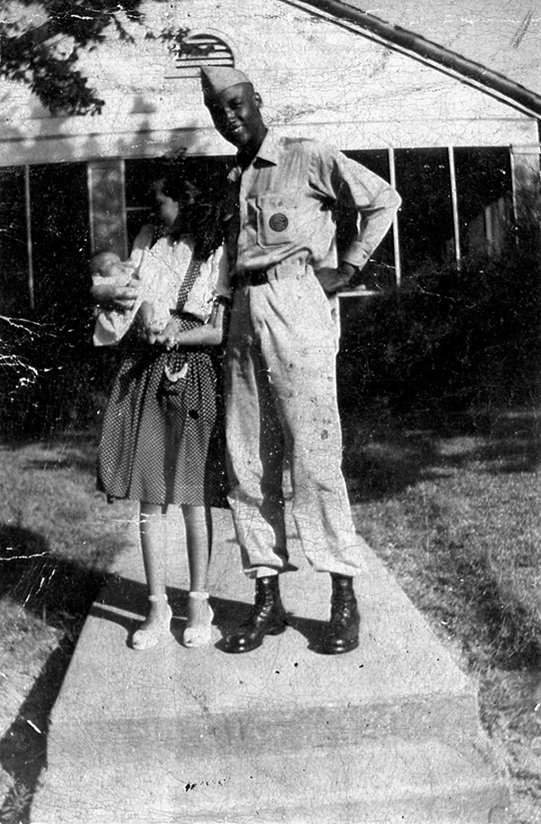 1SG Walter Morris and family at his house (1944)